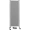 National Public Seating Room Divider, 6' Height, 7 Sections, Grey Panels and Grey Frame RDG6-7PT02 - alternate 1